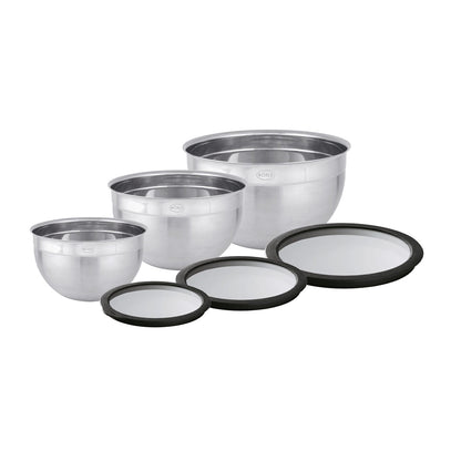 Rosle Bowl Stainless Steel Mixing Bowls with Lids / Set of 3