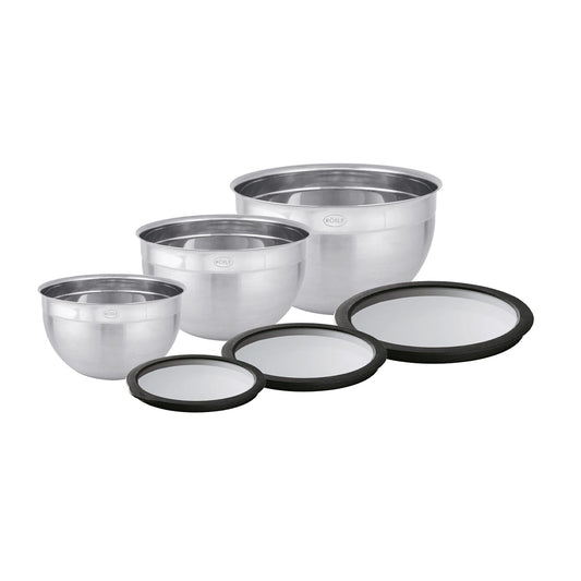 Rosle Bowl Stainless Steel Mixing Bowls with Lids / Set of 3