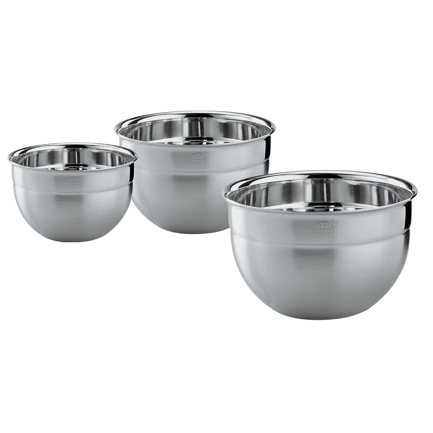 Rosle Bowl Stainless Steel Mixing Bowls with Lids / Set of 3